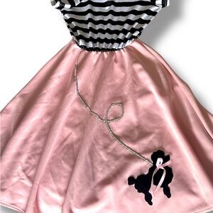 Pink Poodle Skirt Costume (10-12 Y)